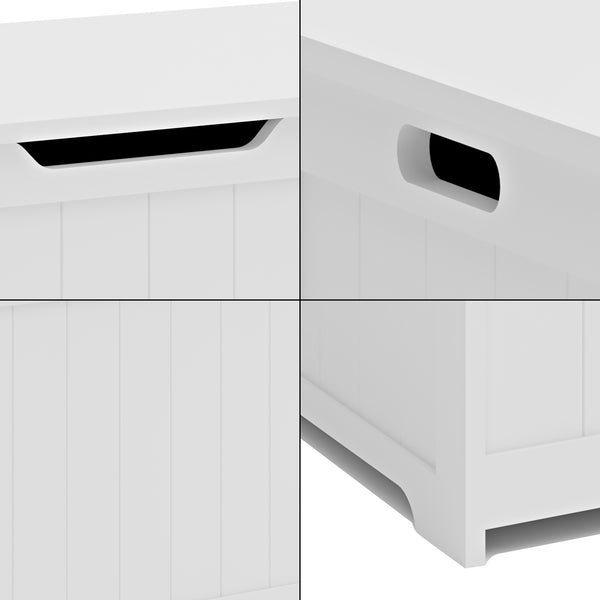 Legetøjskasse Podek 80x40x445 cm Hvid [en.casa].