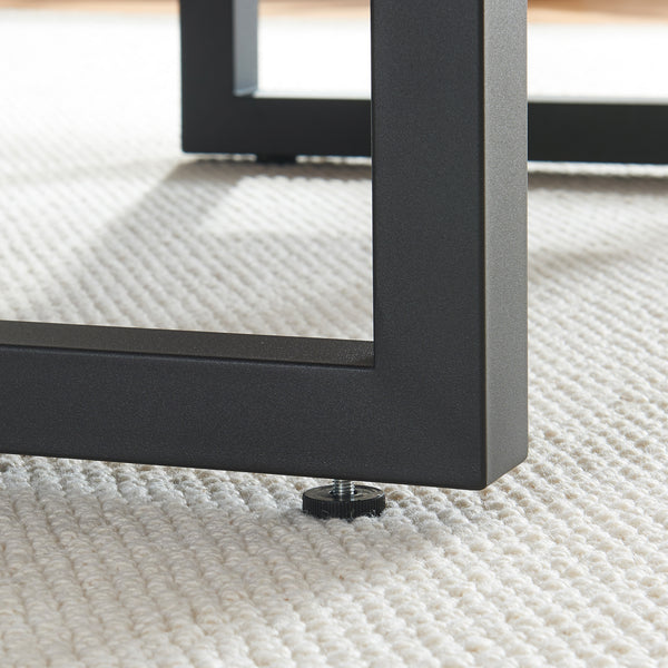 Bordstel 2 stk. sæt Lunderskov 35x50cm Sort [en.casa]