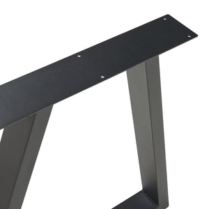 Bordstel sæt med 2 Lyngby 72x55/70cm sort [en.casa].