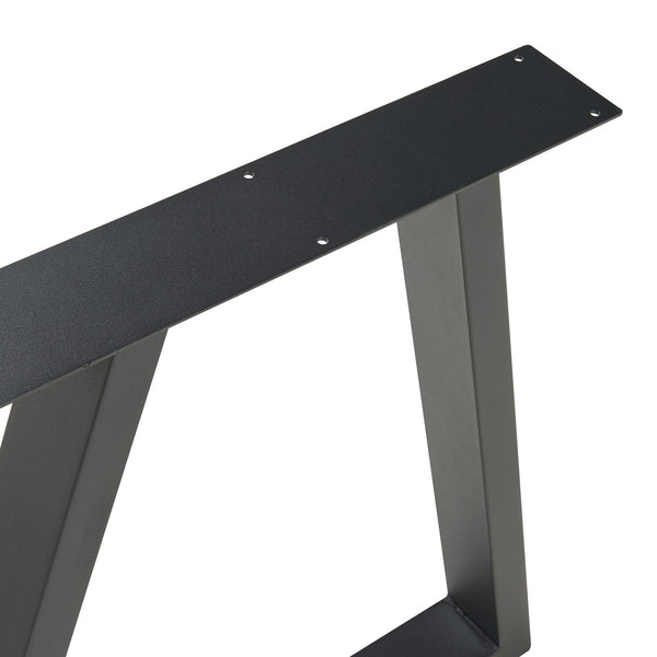 Bordstel sæt med 2 Lyngby 72x55/70cm sort [en.casa].