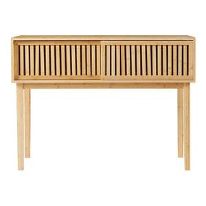 Konsolbord Ypäjä 110x39x81 cm bambus [en.casa].