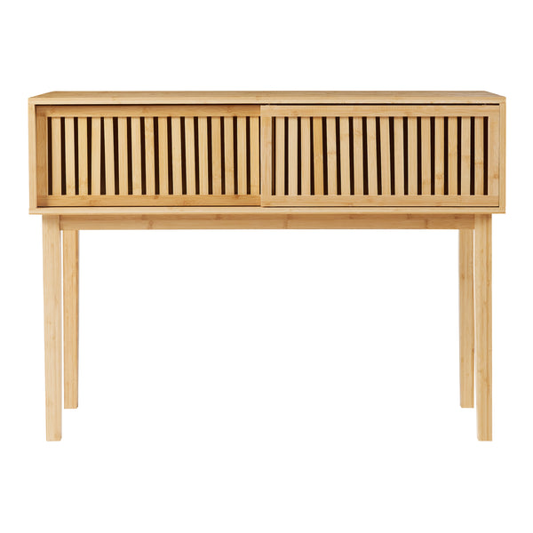 Konsolbord Ypäjä 110x39x81 cm bambus [en.casa].