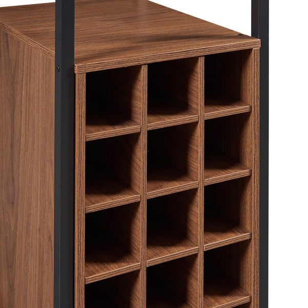 Bartisch Trøndelag 120x40x105 cm med vinreol til 15 flasker [en.casa]