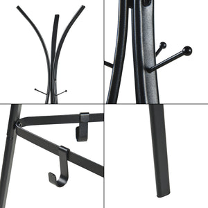 Garderobestativ Vevelstad 181x52,5x52,5 cm stål [en.casa]