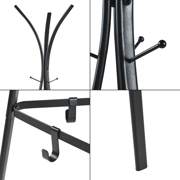 Garderobestativ Vevelstad 181x52,5x52,5 cm stål [en.casa]