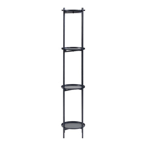 Planteholder Tuusula 3 stk. sæt Metal Sort [en.casa]