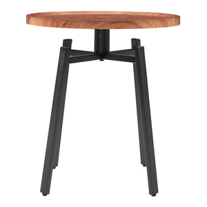 Sidebord Mippeena 54xØ50 cm sort/valnød [en.casa]