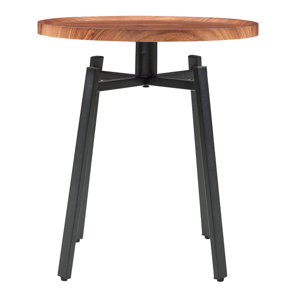 Sidebord Mippeena 54xØ50 cm sort/valnød [en.casa]
