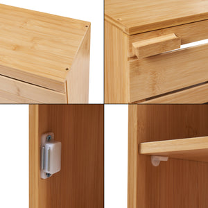 Vægskab Epind 50x33x20 cm bambus natur [en.casa]