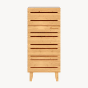 Badeværelsesskab Epind 75x33x30 cm naturlig bambus [en.casa]
