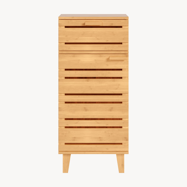 Badeværelsesskab Epind 75x33x30 cm naturlig bambus [en.casa]