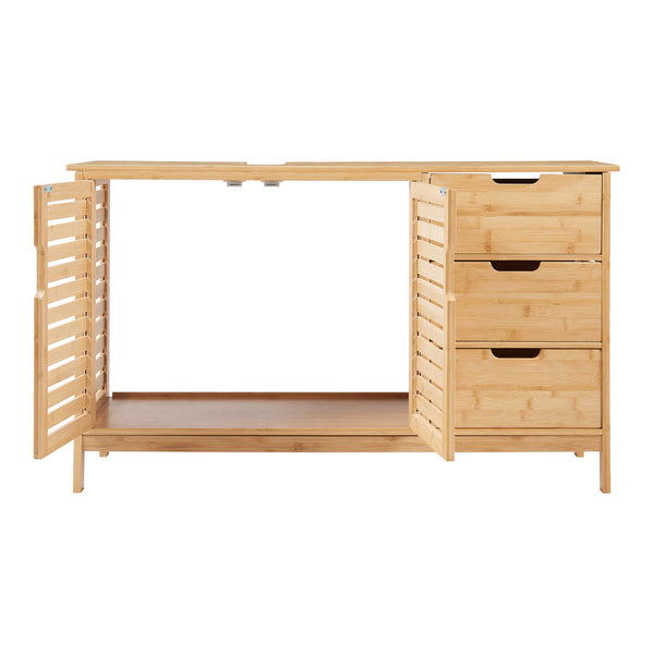 Boksereys 60x100x35 cm underskab i naturlig bambus [en.casa]