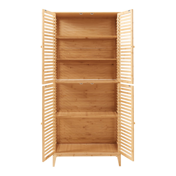Badeværelsesskab Raurgela 180x80x40 cm bambus [en.casa]