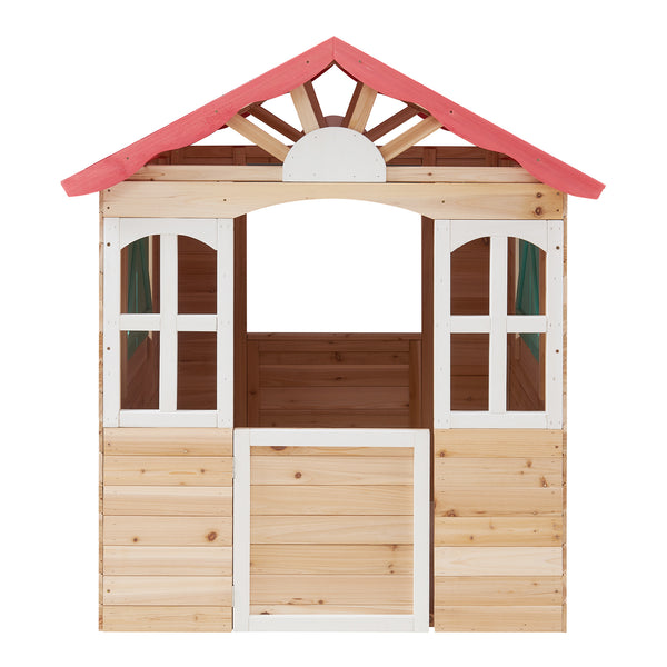 Legehus til børn Lulä legehytte 130x115x101 cm træ [casa.pro]