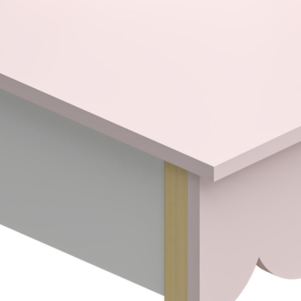 Børnesminkebord med stol Vestnes Cotton Candy/White [en.casa]