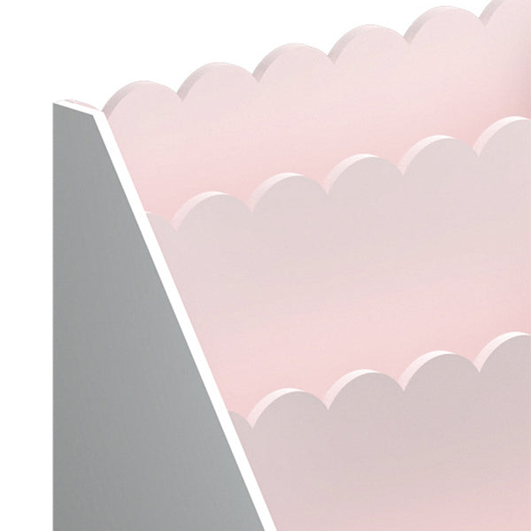 Børnehylde Vestnes 48x61x30 cm Cotton Candy/White [en.casa]