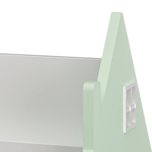 Mobil børnehylde Vipsali 50x33x34 cm mintgrøn/hvid [en.casa]
