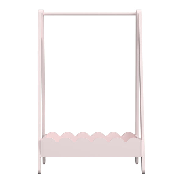 Børnegarderobe Vestnes 99x66x38 cm Candyfloss [en.casa]