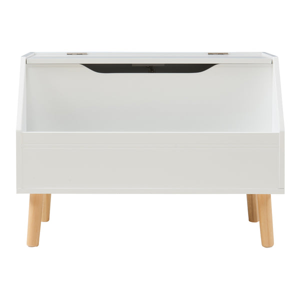 Legetøjskasse Aavanrar 60x30x43 cm Hvid [en.casa]