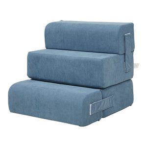Kæledyrstrappe Joelerhatra 4-delt 45x50x45 cm Cord Blue [en.casa]