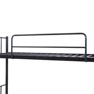 Berimma køjeseng i metal 90x200 cm sort [en.casa]