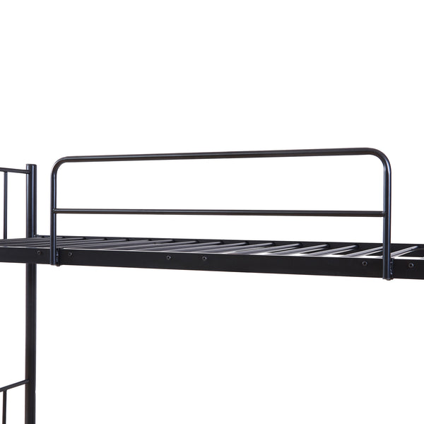 Berimma køjeseng i metal 90x200 cm sort [en.casa]