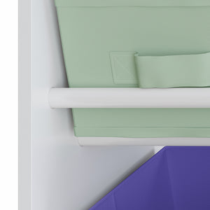 Børnehylde Farusa 80x90x30 cm Aqua Dream motiv [en.casa]