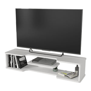 Hængende tv-lavtavle Yrela 120x30x26 cm hvid [en.casa]
