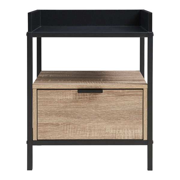 Sengebord Belana 51x40x35 cm sort/eg-look [en.casa]