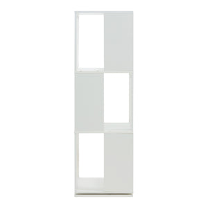 Drejelig bogreol Fjelmarirg 109x34x34 cm Hvid [en.casa]