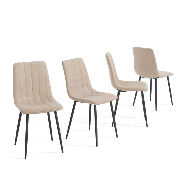 Spisebordssæt Hemnes 5-delt egetræslook/lysebrun [en.casa]