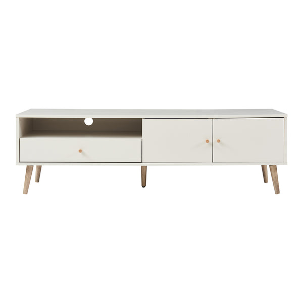 TV-møbel Hallevil 150x39x45 cm hvid [en.casa]