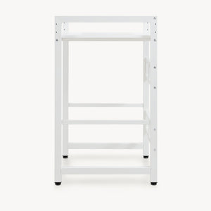 Vaskemaskinehylde høj 105x73x63 cm hvid [en.casa]