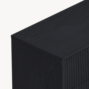Kommode Nykapin 80x80x40 cm Sort [en.casa]