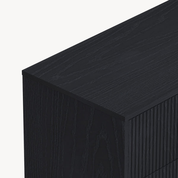 Kommode Nykapin 80x80x40 cm Sort [en.casa]