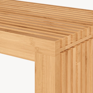 Skobænk Korjad 90x33x43 cm bambus [en.casa]