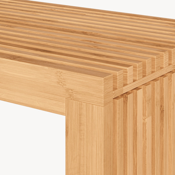 Skobænk Korjad 90x33x43 cm bambus [en.casa]