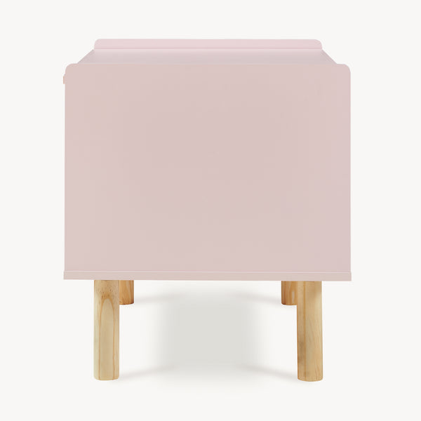 Legetøjskasse Virer 60x40x45 cm Rosa [en.casa]
