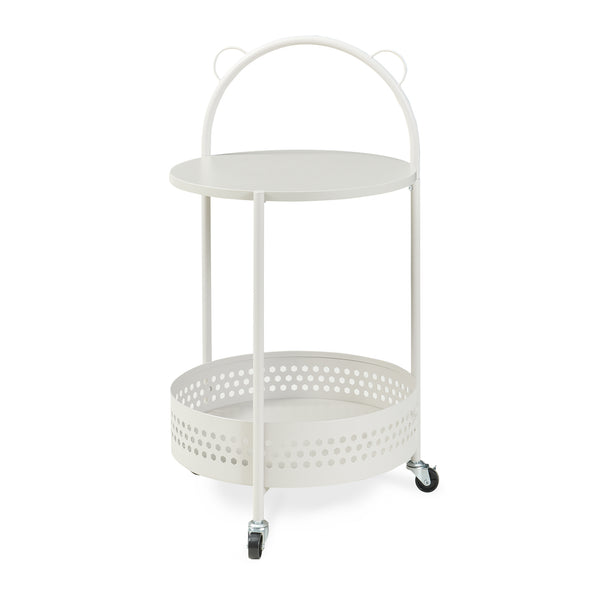 Serveringsvogn Jässaatka stål 76x40 cm grå [en.casa]