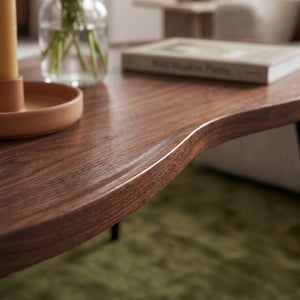 Sofabord Ken 100 x 60 x 47 cm valnødslook [en.casa]