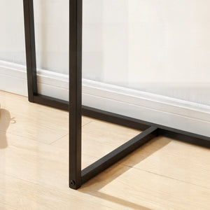 Garderobestativ Norjad 160x80x41 cm Metal Sort [en.casa]