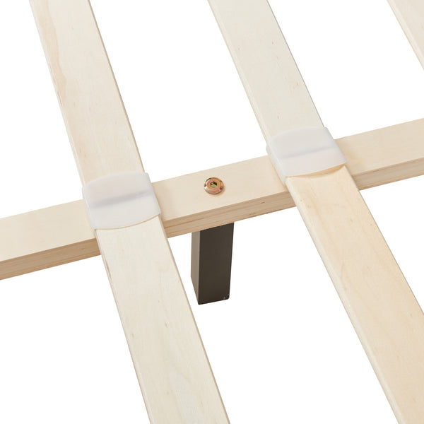 Kunstlæderseng Albacete 140x200 cm Sort Corium