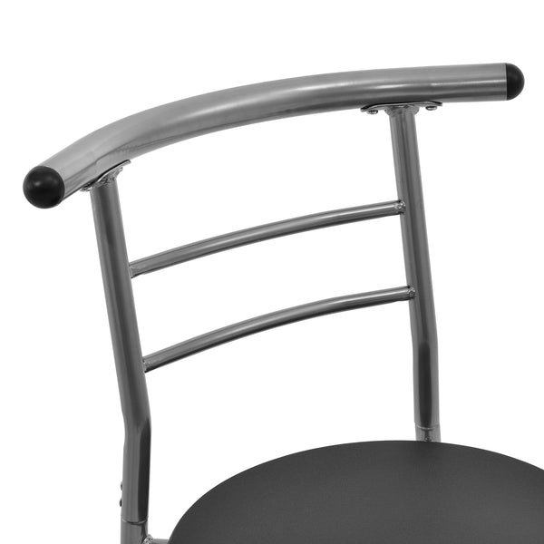 [en.casa]® Charlottenlund Kaffebord sæt - bord og 2 stole