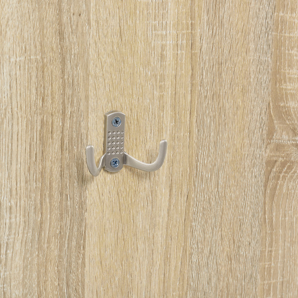 [en.casa]® Forstue møbler - Opbevaringsplade med spejl og skoskab - Sonoma eg optik