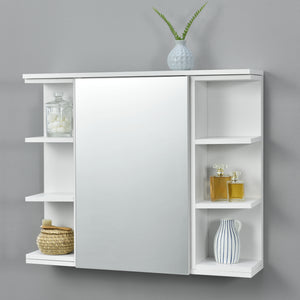 Badeværelsesskab Harstad 64x80x20 cm Hvid [en.casa].