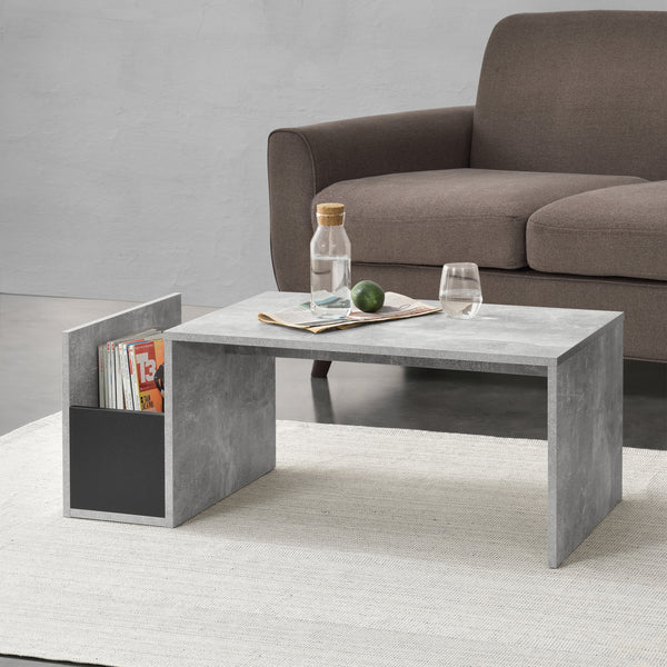 Sofabord Bollnäs 90x45x35 cm med hylde i forskellige farver farver en.casa