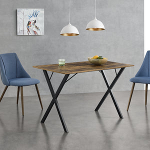 Spisebord Arboga 120x60x75cm til 4 personer Mørkt træ en.casa