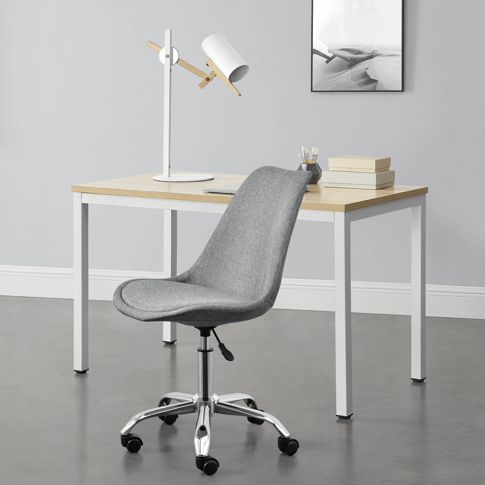 Kontorstol Atherton 83 - 93x48x55 cm lysegrå [en.casa] - premiumXL