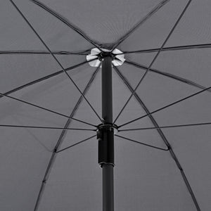 Havemøbelsæt Milagro stole med bord 4 stole og parasol sort mørkegrå en.casa