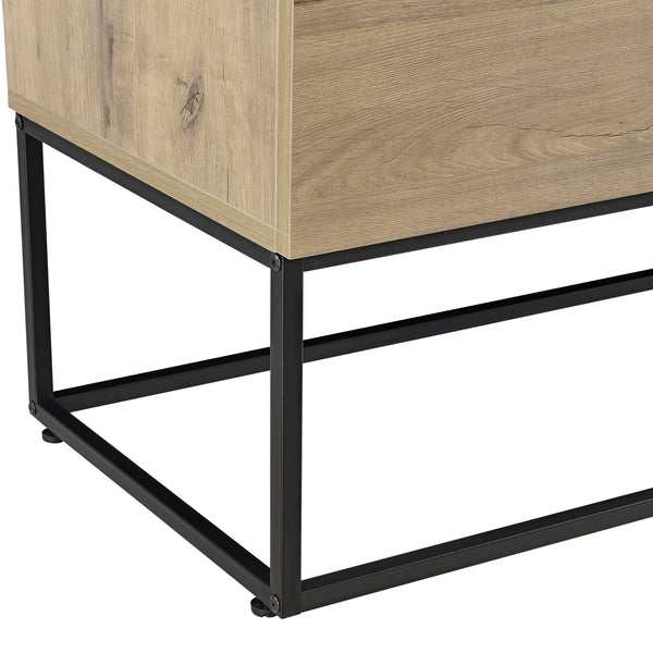 Skænk Hylte 115x40x79cm egetræslook en.casa